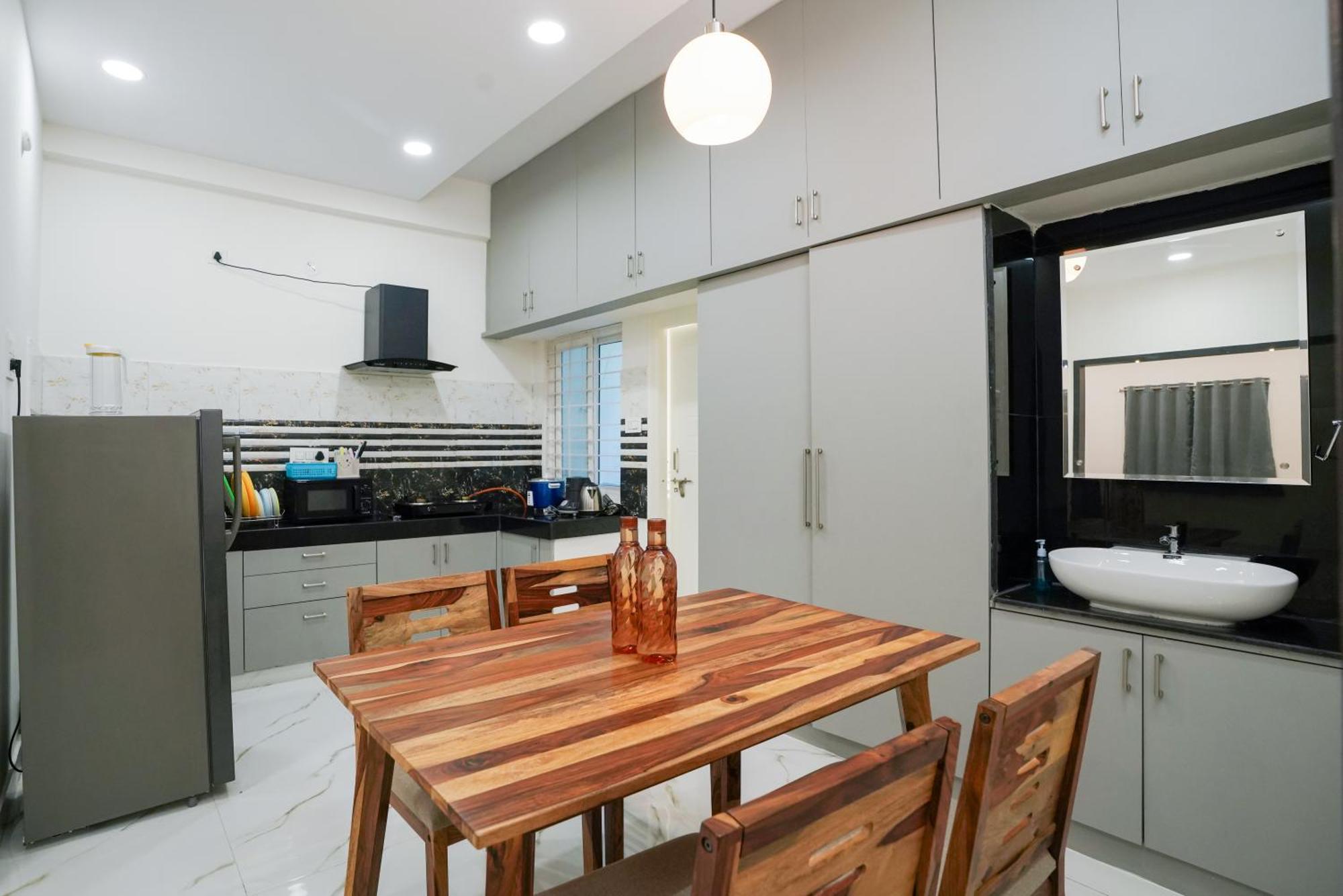 N Cube Serviced Apartments ไฮเดอราบัด ภายนอก รูปภาพ